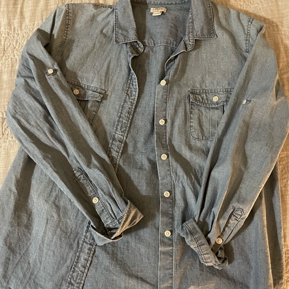 J. Crew Tops - J Crew denim button down